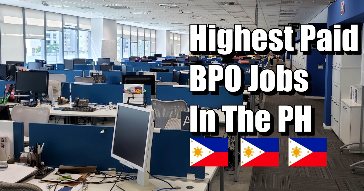 Highest Paid Bpo Jobs In Philippines 7 High Paying Jobs In 2022